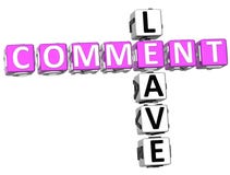Lasci le parole incrociate di commento illustrazione di stock Lasci le parole incrociate di commento illustrazione di stock
