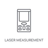 laser measurement linear icon. Modern outline laser measurement vector illustration laser measurement linear icon. Modern outline laser measurement vector illustration