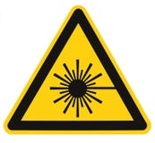 Laser radiation hazard safety danger warning text sign sticker label, high power beam icon signage, isolated black triangle stock images Laser radiation hazard safety danger warning text sign sticker label, high power beam icon signage, isolated black triangle stock images