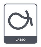 Lassoikone in der modischen Entwurfsart Lassoikone lokalisiert auf weißem Hintergrund einfaches und modernes flaches Symbol der L vektor abbildung Lassoikone in der modischen Entwurfsart Lassoikone lokalisiert auf weißem Hintergrund einfaches und modernes flaches Symbol der L vektor abbildung