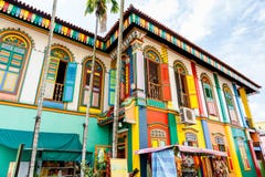 Last Surviving Chinese Villa in Little India, Singapore stock image Last Surviving Chinese Villa in Little India, Singapore stock image