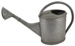 Lata molhando galvanizada velha do metal fotografia de stock Lata molhando galvanizada velha do metal fotografia de stock