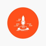 launch, Publish, App, shuttle, space White Glyph Icon in Circle. Vector Button illustration vector illustration launch, Publish, App, shuttle, space White Glyph Icon in Circle. Vector Button illustration vector illustration