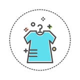 Laundry icons in flat colors style. Vector illustration stock illustration Laundry icons in flat colors style. Vector illustration stock illustration