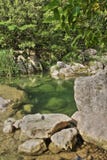 Lauquet de rivière dans Corbieres, France photos stock Lauquet de rivière dans Corbieres, France photos stock