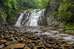 Laurel Creek Falls, Tennessee stock afbeeldingen Laurel Creek Falls, Tennessee stock afbeeldingen