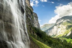 Lauterbrunnen siklawa Switserland fotografia royalty free Lauterbrunnen siklawa Switserland fotografia royalty free