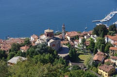 Laveno Chiesa di Sant Ambrogio on lake Lago Maggiore Royalty Free Stock Photo Laveno Chiesa di Sant Ambrogio on lake Lago Maggiore Royalty Free Stock Photo