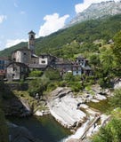 Lavertezzo, Verzasca Valley, Canton Of Ticino, Switzerland, Europe Royalty Free Stock Photography Lavertezzo, Verzasca Valley, Canton Of Ticino, Switzerland, Europe Royalty Free Stock Photography
