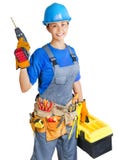 Lavoratore di miglioramento domestico Immagine Stock Lavoratore di miglioramento domestico Immagine Stock
