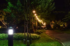 Lawn Light and Walkway stock images Lawn Light and Walkway stock images