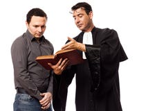 Lawyer man and his client royalty free stock images Lawyer man and his client royalty free stock images