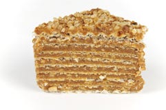 Layered Caramel Cake Royalty Free Stock Image Layered Caramel Cake Royalty Free Stock Image