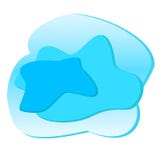 Layered fluid blobs. Blue, azure geometric liquid topography. Abstract clear edges shapes . Brush spot with dynamic vector illustration Layered fluid blobs. Blue, azure geometric liquid topography. Abstract clear edges shapes . Brush spot with dynamic vector illustration