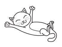 Wake Up Cat Cartoon Stock Vector - Image: 49458490