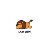 Lazy lion icon, logo design, vector illustration royalty free illustration Lazy lion icon, logo design, vector illustration royalty free illustration
