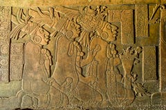 Le bas-relief découpant chez le Palenque ruine Chiapas Mexique photo libre de droits Le bas-relief découpant chez le Palenque ruine Chiapas Mexique photo libre de droits