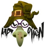Le chapeau de Witchs, le nez vert et les verres accessoires pour Halloween font la fête Photos libres de droits Le chapeau de Witchs, le nez vert et les verres accessoires pour Halloween font la fête Photos libres de droits
