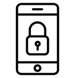 Le code de serrure mobile a isolé l'icône de vecteur qui peut facilement modifier ou éditer illustration stock Le code de serrure mobile a isolé l'icône de vecteur qui peut facilement modifier ou éditer illustration stock