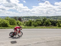 Le cycliste Michael Morkov - Criterium du Dauphine 2017 Photo libre de droits Le cycliste Michael Morkov - Criterium du Dauphine 2017 Photo libre de droits