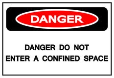 Le danger n'écrivent pas le signe de symbole de l'espace confiné, illustration de vecteur, d'isolement sur le label blanc de fond illustration stock Le danger n'écrivent pas le signe de symbole de l'espace confiné, illustration de vecteur, d'isolement sur le label blanc de fond illustration stock