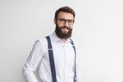 Le den stiliga mannen i elegant dräkt royaltyfria bilder Le den stiliga mannen i elegant dräkt royaltyfria bilder