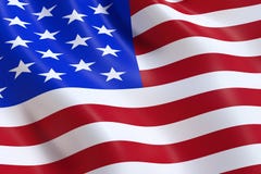 Le drapeau des Etats-Unis, ondulant dans le vent photographie stock libre de droits Le drapeau des Etats-Unis, ondulant dans le vent photographie stock libre de droits
