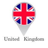 Le drapeau du R-U sous forme d'indicateur d'isolement sur le fond blanc illustration de vecteur Le drapeau du R-U sous forme d'indicateur d'isolement sur le fond blanc illustration de vecteur