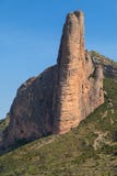 Le feu, Mallos de Riglos images stock Le feu, Mallos de Riglos images stock