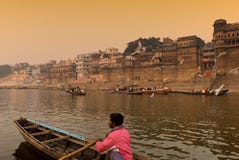 Le fleuve de Ganges. l'Inde photo libre de droits Le fleuve de Ganges. l'Inde photo libre de droits