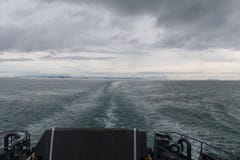 Le fond du ferry tout en naviguant image stock Le fond du ferry tout en naviguant image stock