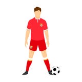 Le football Team Illustration national uniforme de la Serbie illustration stock Le football Team Illustration national uniforme de la Serbie illustration stock