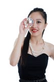 le grand diamant observent sa fixation oriental au femme photos stock le grand diamant observent sa fixation oriental au femme photos stock