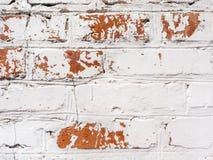 Le grenier a dénommé le mur de briques peint par blanc photographie stock Le grenier a dénommé le mur de briques peint par blanc photographie stock
