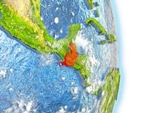Le Guatemala en rouge sur terre Photographie stock Le Guatemala en rouge sur terre Photographie stock