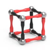 Le jouet magnétique des enfants sous forme de cube rendu 3d illustration de vecteur Le jouet magnétique des enfants sous forme de cube rendu 3d illustration de vecteur