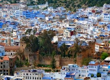 Le Kasbah de Chefchaouen, Maroc, en mars 2017 image stock Le Kasbah de Chefchaouen, Maroc, en mars 2017 image stock