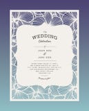 Le laser a coupé l'invitation de mariage de vecteur avec des fleurs d'orchidée pour le panneau décoratif illustration de vecteur Le laser a coupé l'invitation de mariage de vecteur avec des fleurs d'orchidée pour le panneau décoratif illustration de vecteur