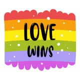Le lettrage de fierté gaie sur un drapeau d'arc-en-ciel, amour d'inscription gagne LGBT redresse le concept Descripteur de vecteu Photos stock Le lettrage de fierté gaie sur un drapeau d'arc-en-ciel, amour d'inscription gagne LGBT redresse le concept Descripteur de vecteu Photos stock