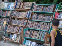 Le marché de vieux livres à La Havane photos stock Le marché de vieux livres à La Havane photos stock