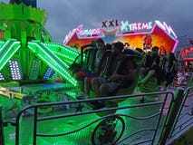 Le parc d'attractions d'amusement monte à Barcelone Espagne images libres de droits Le parc d'attractions d'amusement monte à Barcelone Espagne images libres de droits