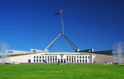 Le Parlement renferment à Canberra, Australie photo libre de droits Le Parlement renferment à Canberra, Australie photo libre de droits
