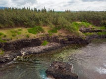 Le point de Southest de les Îles Maurice L'Océan Indien de l'Afrique image libre de droits Le point de Southest de les Îles Maurice L'Océan Indien de l'Afrique image libre de droits