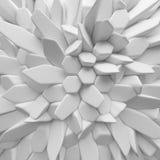 Le résumé blanc ajuste le contexte 3d rendant les polygones géométriques illustration stock Le résumé blanc ajuste le contexte 3d rendant les polygones géométriques illustration stock