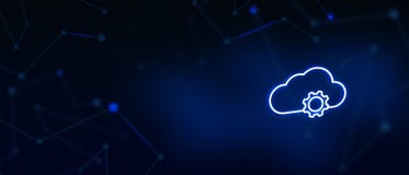 Le serveur de nuage, synchronisation de nuage, services de nuage, technologie numérique, nous contactent, débarquant la page de c image libre de droits Le serveur de nuage, synchronisation de nuage, services de nuage, technologie numérique, nous contactent, débarquant la page de c image libre de droits