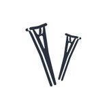 Le signe et le symbole de vecteur d'icône de couples de béquilles d'isolement sur le fond blanc, soutient le concept de logo de c illustration libre de droits Le signe et le symbole de vecteur d'icône de couples de béquilles d'isolement sur le fond blanc, soutient le concept de logo de c illustration libre de droits