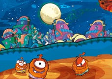 Le sujet d'étrangers - UFO illustration de vecteur Le sujet d'étrangers - UFO illustration de vecteur