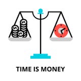 Le temps, c'est de l'argent icône, pour le graphique et le web design Image libre de droits Le temps, c'est de l'argent icône, pour le graphique et le web design Image libre de droits