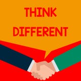 Le texte d'?criture de Word pensent diff?rent Le concept d'affaires pour soit unique avec votre vent de pensées ou d'attitude du illustration stock Le texte d'?criture de Word pensent diff?rent Le concept d'affaires pour soit unique avec votre vent de pensées ou d'attitude du illustration stock