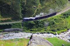 Le train des montagnes photo libre de droits Le train des montagnes photo libre de droits